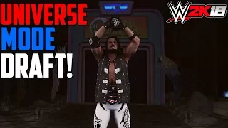 WWE 2K18 | Universe Mode | LIVE DRAFT!