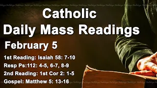 Catholic Reading for Today I Sunday February 5 2023 I Catholic Daily Mass Readings