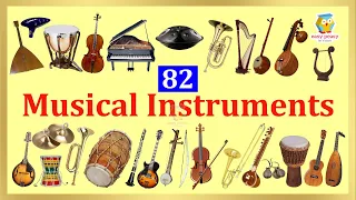 Musical Instruments- 82 Names Pictures Sounds | Chordophones, Aerophones, Idiophones, Membranophones