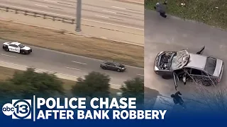 RAW VIDEO: Police Chase Ford Focus After Bank Robbery in Dallas