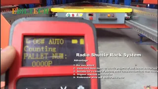 EBILTECH Radio Shuttle Easily Managed With A Remote Control In Warehouse Storage Rack Systems