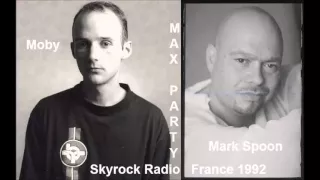 Moby & Mark Spoon @ Max Party - Skyrock Radio 1992