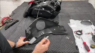 Installation of Motorrad Audio's Rear Speaker Panels For The BMW K1600B and Grand America