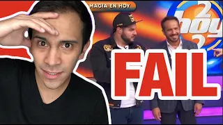 FAIL DE MAGIA (me salió mal un truco en TV)