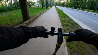 Xiaomi Pro 2 Scooter ride in Riga | Raņķa Dambis - Jūrmalas gatve | 4K |Latvia 2023