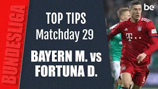 Bundesliga predictions | Bayern Munich vs Fortuna Duesseldorf top betting tips