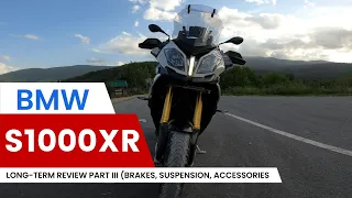 Long-term review of BMW S1000XR @100K km Part III Brakes, Suspension, Accessories (4K)