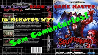 Zerei Splatterhouse 2 (WR?16m25s) Sem levar DANO no GAME MASTER / Sega Genesis