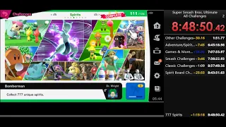 Super Smash Bros. Ultimate - All Challenges (No Online) 8:48:50 (WR)