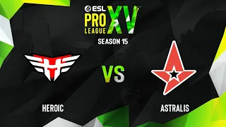 Heroic vs Astralis | Карта 2 Overpass | ESL Pro League Season 15 - Group D