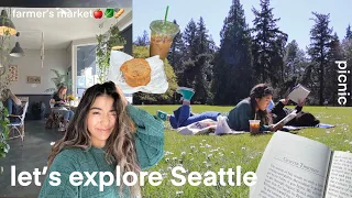 explore Seattle with me // farmer's markets, coffee shops + picnics