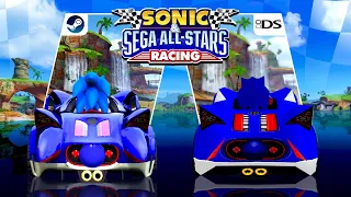 Sonic & SEGA All-Stars Racing HD Vs. DS