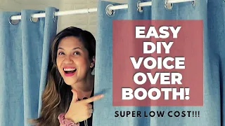 HOW TO SET UP YOUR DIY VOICE OVER BOOTH| Super Low Cost & Easy To DO