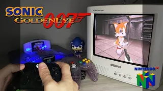 007 Goldeneye With Sonic Characters - Gameplay Nintendo 64 (N64)