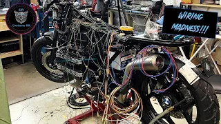 BMW ★ K100 Cafe Racer Build - Install new wiring! - C.P. Customs #19