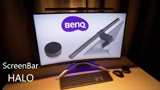 BenQ ScreenBar HALO -  Must Have Computer Desk Accessory - I Did Not Know That I Need This!