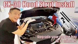 Installing Hood Struts on my Mazda CX-30! (Easy DIY)