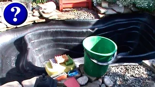 Как очистить садовый пластиковый пруд легко и быстро #КАК?