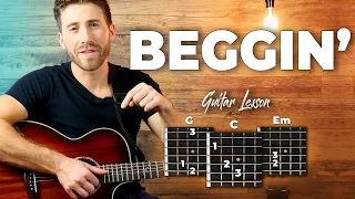 Beggin Guitar Tutorial - Maneskin Guitar Lesson (easy chords)