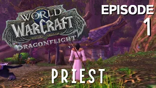 Let's Play World of Warcraft Dragonflight - Relaxing Gameplay - Night Elf Priest - Part 1