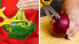HOW TO CUT AND PEEL FRUITS AND VEGETABLES || Smart Kitchen Hacks
