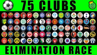 75 Clubs Elimination Marble Race 3 in Algodoo  Marble Race King