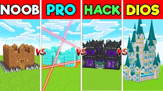 Pasamos de CASTILLO NOOB a PRO a HACKER a DIOS 🏰😱 en MINECRAFT INVICTOR