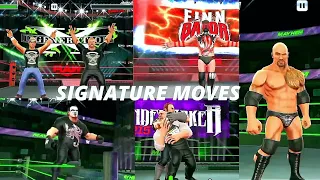 WWE MAYHEM ALL SIGNATURE MOVES