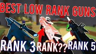 the BEST LOW RANK GUNS in phantom forces!