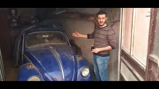 20 sene garajda yatan vosvos          VW beetle left in garage for 20 years