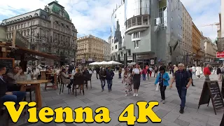 Walk around Vienna Austria. [4K]