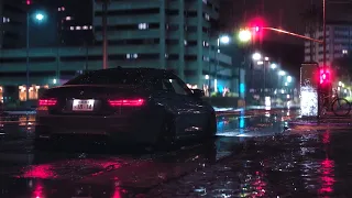 Chill Rainy Night | Neon City - Parking Car At Rainy Cozy Night - CreosFX Chill Ambiance