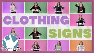 Clothing and Retail Signs in ASL | Profession Series