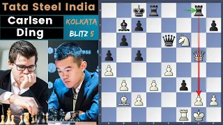 Stopping The Train! - Carlsen vs Ding | 2019 Tata Steel India Rapid & Blitz