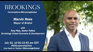 Conversations @BrookingsGlobal: Bristol Mayor Marvin Rees