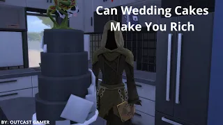 Can Baking Wedding Cake's Make You Rich In The Sims4// Ft. The Grim Reaper