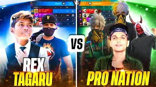 TAGARU VS PRO NATION🥵 I DESTROYED PRO NATION SQUAD🤯 @NonstopGaming_