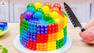 Satisfying Rainbow Cake🌈1000+ Miniature Rainbow Cake Recipe🌞Best Of Rainbow Cake Ideas
