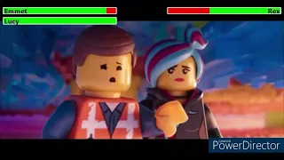 The Lego Movie 2 Final Fight with healthbars