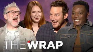 Chris Pratt, James Gunn, Karen Gillan & Guardians 3 Cast Play: "Guardians or LaGuardia?"