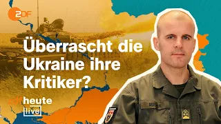 Gegenoffensive vor Durchbruch? Oberst Reisner analysiert die ukrainische Strategie | ZDFheute live