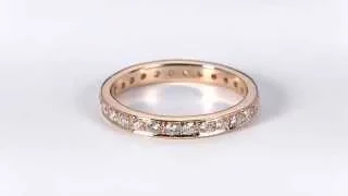 Premium Ring aus 585er Rotgold mit Diamantbesatz DR0004