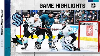 Kraken @ Sharks 12/14/21 | NHL Highlights