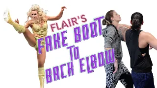 Pro Wrestling for MMA: Charlotte's Fake Boot to Back Elbow