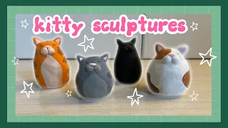 Sculpting Little Cats with Air Dry Clay 🐈