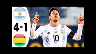 Argentina VS Bolivia 4-1 Goals Full Match Highlights Copa America 2021