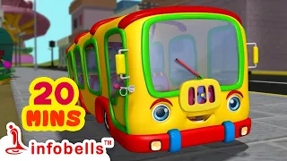 The Wheels On The Bus Song Collection | Nursery & Baby Rhymes | Infobells #babyrhymes #babysongs