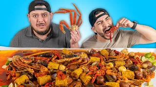 We ate 15 POUNDS of Seafood Boil in 30 Minutes (mukbang)