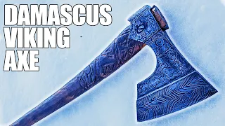 Blacksmithing - Forging a Mosaic Damascus Viking Axe