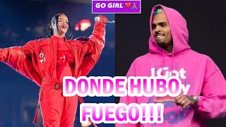 CHRIS BROWN reacciona al anuncio de EMBARAZO de RIHANNA en el SUPER BOWL... fuera de lugar?